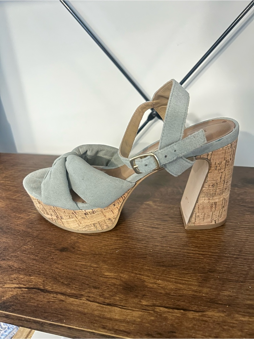 Bernardo Sage Bow Block Heel Sandals